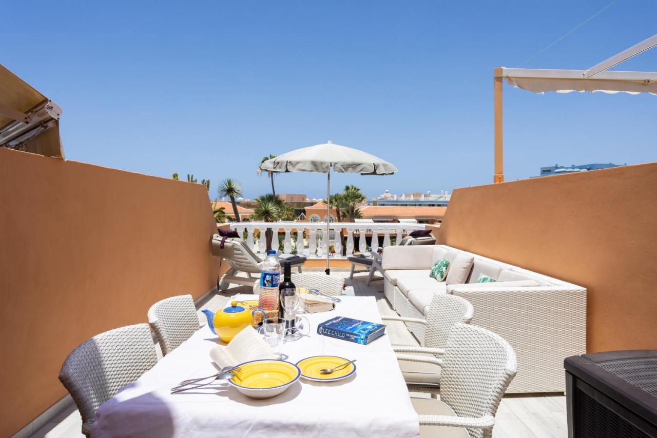 Exclusive Attic Las Vistas 3 With Breathtaking Sea View, Only 100 M To The Sea, Heated Pool, Aircon, Wifi Арона Экстерьер фото